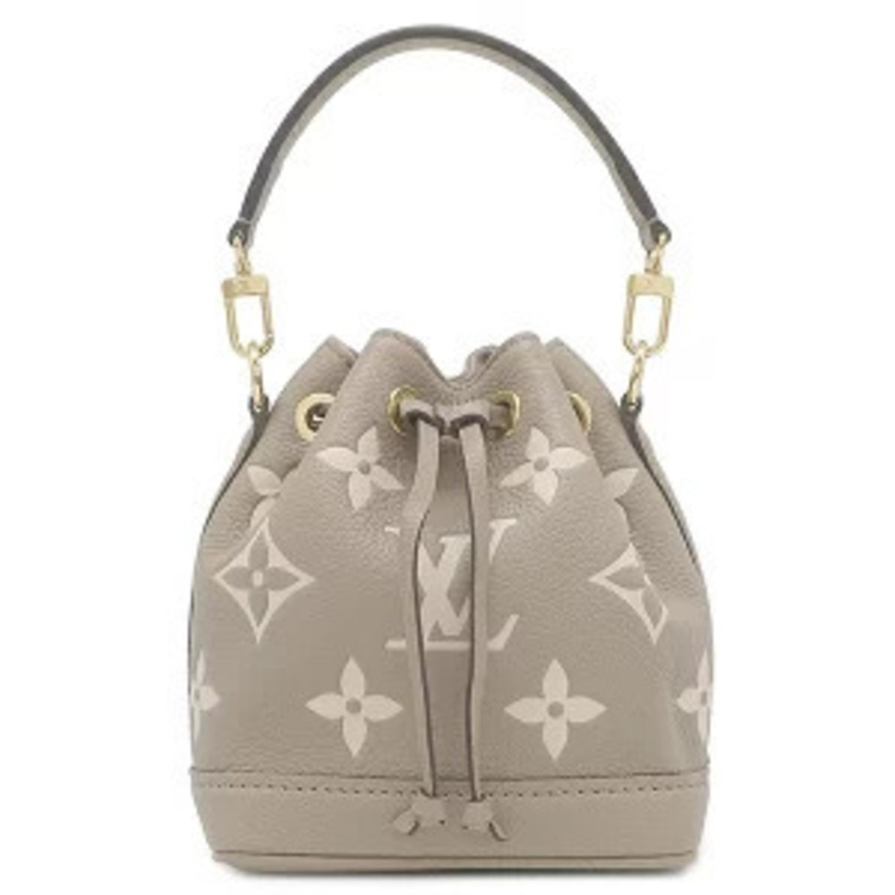 Louis Vuitton Bag Monogram Empreinte Bicolor Beige Cream Shoulder Strap